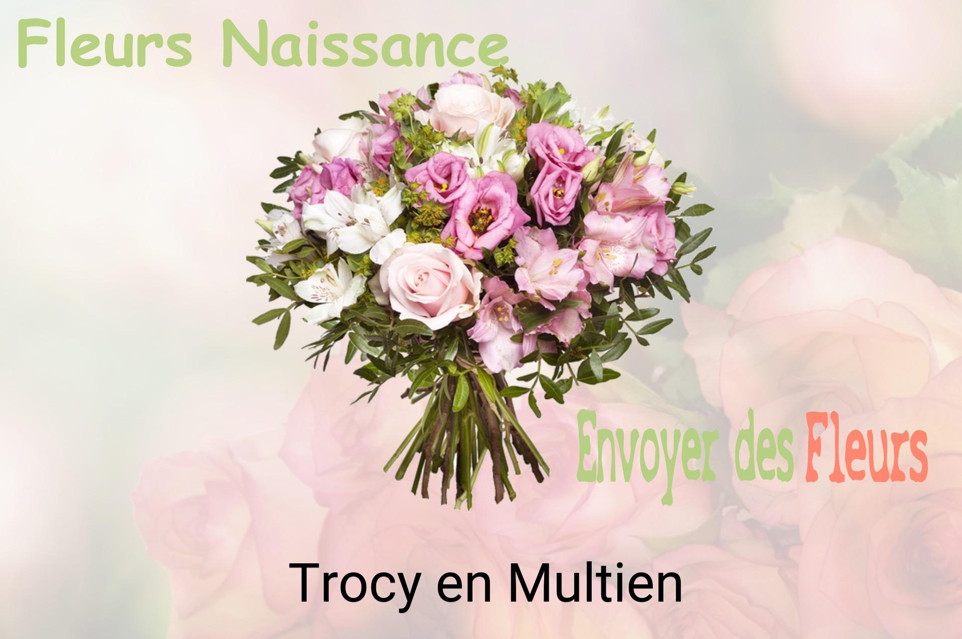 Bouquet de fleurs de naissance livré à Trocy-en-Multien